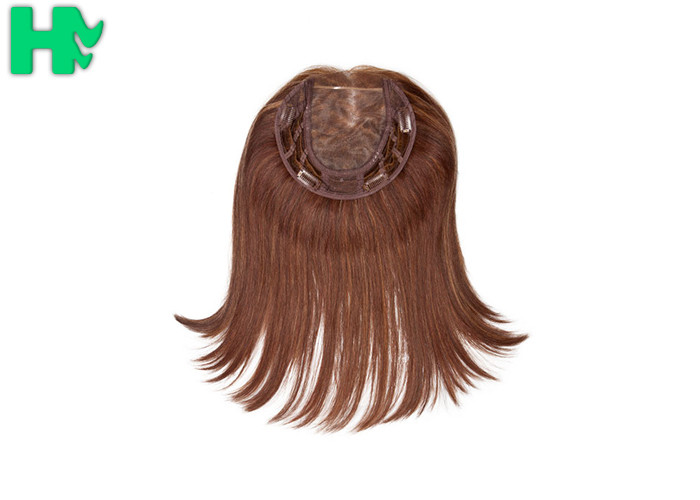 Popular Brown Color Synthetic Front Lace Wigs High Temperature Fiber Straight Hair Wig