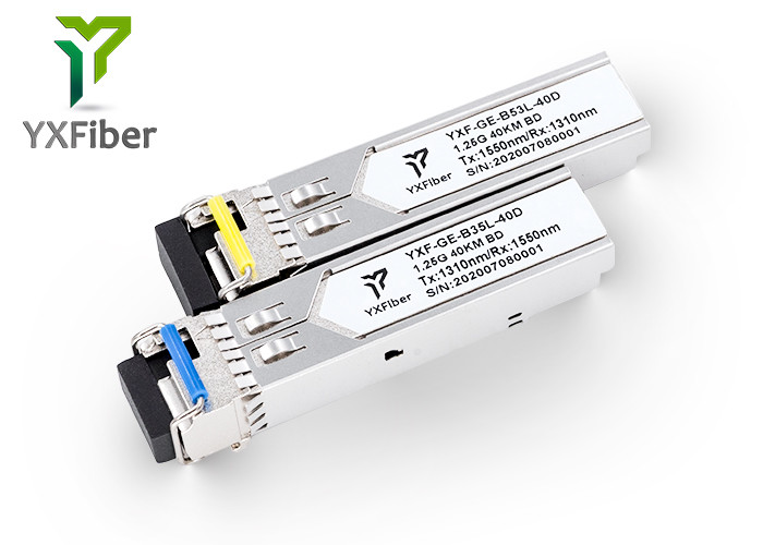 LC interface FTTX 1.25G 40km 1310/1550nm 1.25G SFP Optical Module