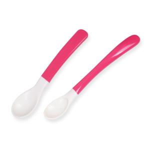 China PP TPE Soft Baby 110℃ Color Changing Plastic Spoons wholesale