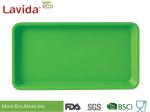 Eco - Friendly Solid Color Bamboo Fiber Tray , Endurable Plant Fibre Large