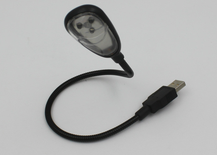 3 LED Flexible Book Light For Computer Gaming At Night , USB LED Desk Lamp