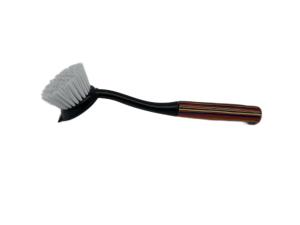 China Household kitchen brush plastic cleaning brush wood with wooden handle wholesale
