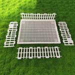 Ventilated Portable Poultry Travel Cage Easy Assembly Yellow White Plastic