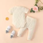 Baby Clothes set organic cotton infant toddler rompers / pants 2pcs baby