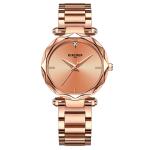 KINYUED high quality metal women stainless steel band quartz movement waterproof