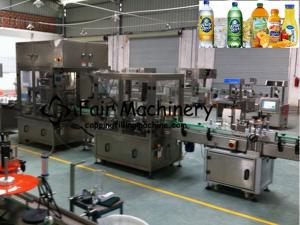 China 220VAC 0.4mpa Beverage Filling Production Line 35BPM Liquid Capping Labeling wholesale