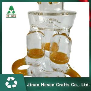 China Irregular LED Hookah Shisha 32cm Glass Water Bongs wholesale