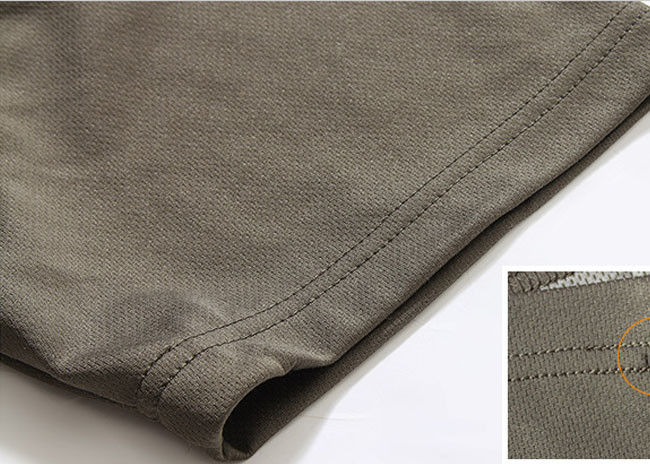 Cool Short Sleeve Army Green T Shirt Cotton Uniforms For Men