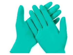 China Waterproof Disposable Nitrile Gloves , Textured Green Nitrile Gloves Disposable wholesale