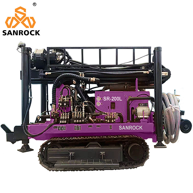 Borehole Well Water Drilling Equipment Depth 200m Hydraulic Water Well Drilling Rig Machine