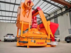 China Orange PMC1500 Planetary Concrete Mixer , Concrete Brick Making Machine wholesale