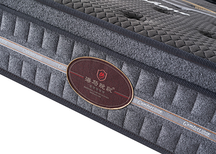 ISO9001 Breathable Hotel Spring Mattress Knitted Fabric Anti Decubitus King Size