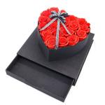 Heart Shaped Fresh Preserved Rose Gift Box For Wedding Decoration