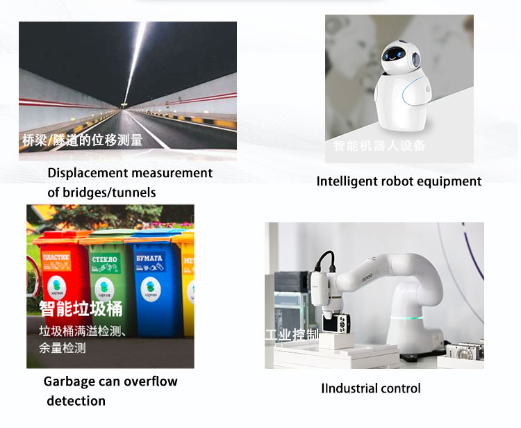 UNIVO UBJG-06Y Mini 0.05-80m Lidar RS485 Industrial Control Distance Measuring Sensor