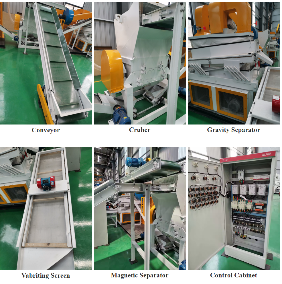 Copper Wire Recycling Machine Copper Cable Granulator Automatic Dry Copper Rice Machine