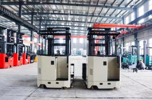 China Electronic Steering CE 3 Way Pallet Stacker Polyurethane PU Tire wholesale