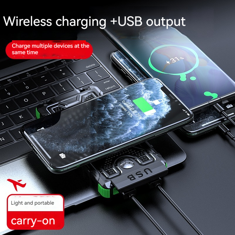 ABS Compass Solar Power Bank 10000mAh for Outdoor Charging and Emergency Situations