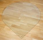 High Strength Fireplace Glass Bottom Plate Thermal Stability