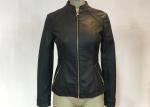 Simple Syle Jack Females Pleather Jacket Slim Ladies Leather Biker Jacket