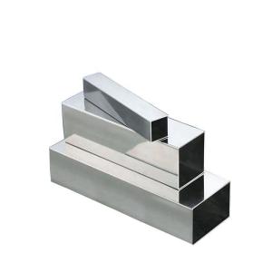China AISI SUS Decorative Bright Ss Pipe 201 202 304 304L 316 316L Rectangular Stainless Steel wholesale