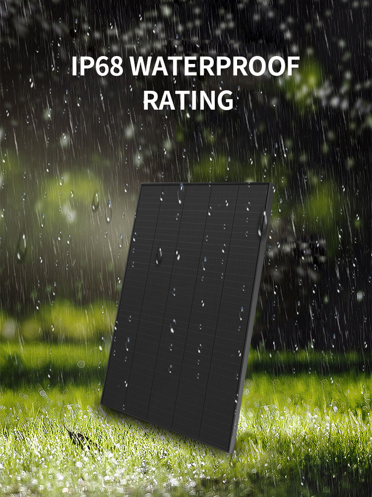 Home Use Industry And Commerce Use Double Glass Solar Panel Tiles Flexible 25w All Black