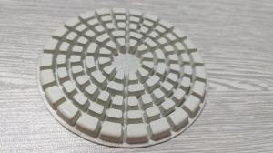 China 4 &quot; Dry Diamond Polishing Pads For Marble / Concrete / Granite / Stone wholesale