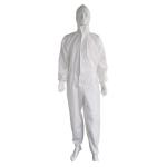 Non - Toxic White Disposable Coveralls With Hood , Disposable Coveralls For Men