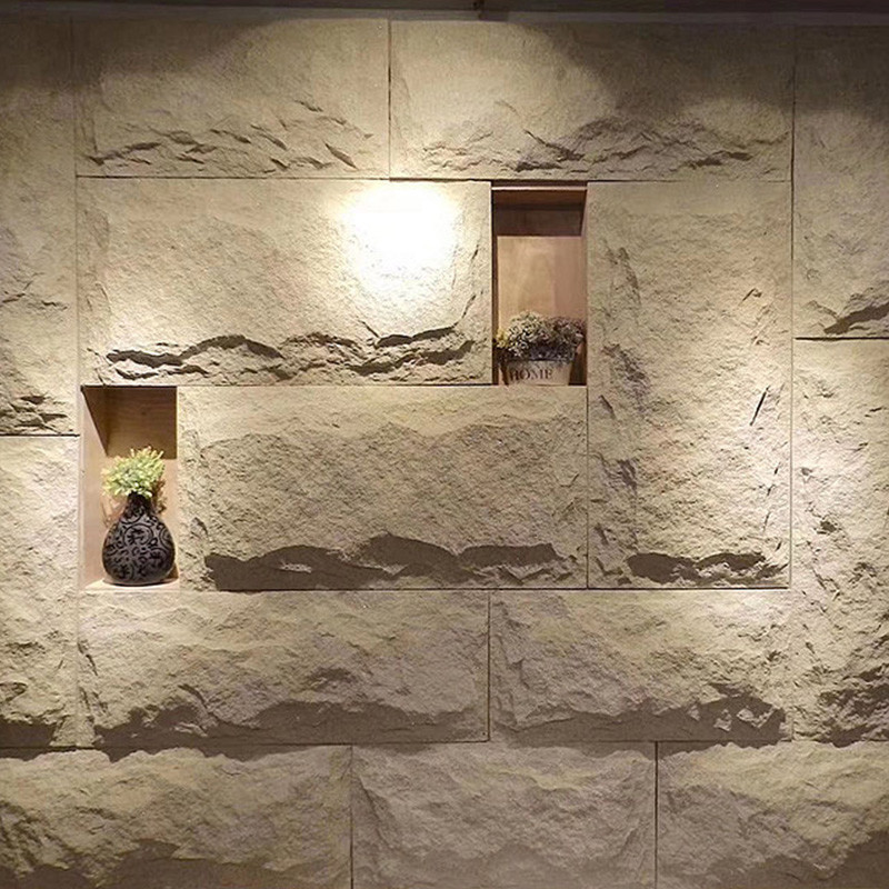 Artificial PU Stone Wall Panels Stone Brick Exterior Wall Decorate Cladding Fire Proof Natural Stone Surface