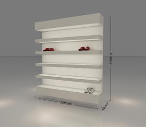 China Appealing Wall Mounted Retail Shoe Display Fixtures / Merchandise Display Shelves wholesale