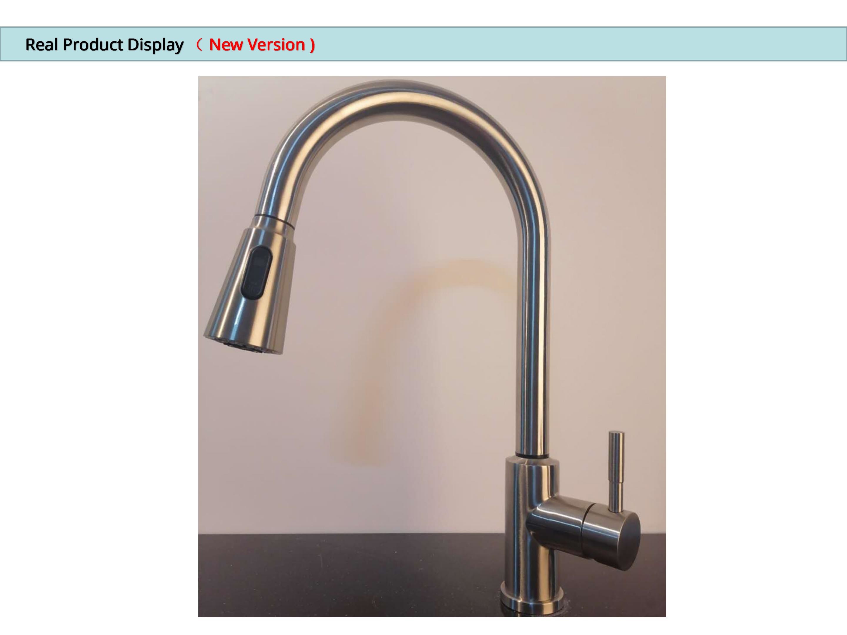 360 Degree Rotating Filtered Water Faucet Gooseneck Kitchen Faucet With Sprayer