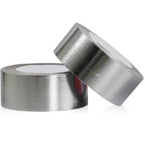 China HVAC Aluminum Foil Tape Solvent Acrylic Self Adhesive High Temp Aluminum Tape wholesale