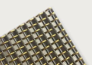 China 2m Brass Woven Architectural Metal Mesh Decoration Metal Cladding Corrosion Resistant wholesale