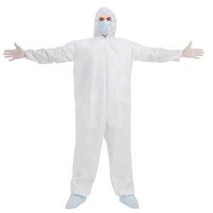 China PPE Disposable Protective Coverall Waterproof White 25gsm-70gsm wholesale