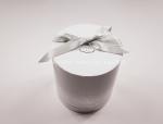 Individual Cute White Branded Gift Boxes With Your Logo , Flower Packing Round