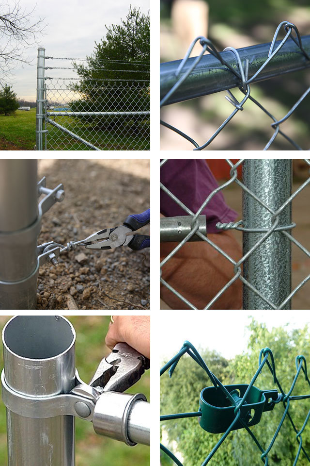 9 Gauge Wire Green Vinyl Chain Link Fence Fabric