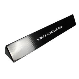 China 4C Printing Triangle Postal Tubes , 300gsm CCNB Black Cardboard Box wholesale