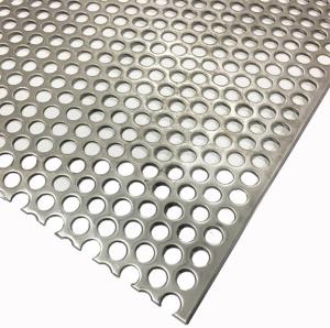 China 316L Stainless Steel Perforated Metal Sheet 4x8 Round Hole 309 SS Plate wholesale