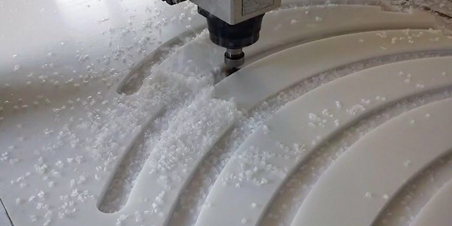 Smooth Finish HDPE 48mm Width Acrylic CNC Plastic Parts