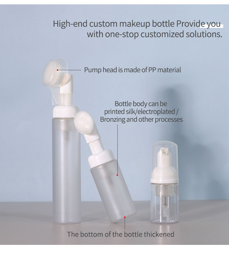 Empty Essential Oil Bottles 30ml / 50ml / 100ml Custom Plastic Spray Bottles With PET Collar