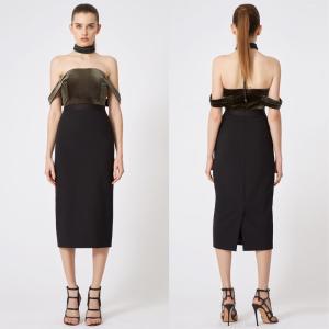 China Lancai wholesale off shoulder midi dress wholesale