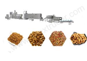 China Dry Kibble Pet Food Extruder Machinery Production Line for Dog / Cat / Fish wholesale