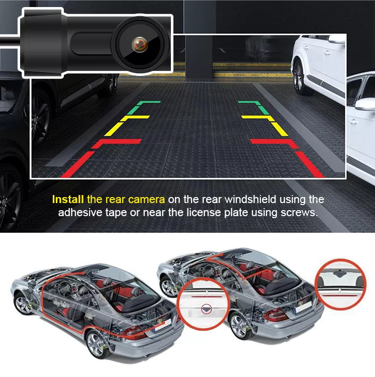 2 Inch IPS Dual Dashcam WiFi 4K 2K Dual With Sony IMX335 Sensor