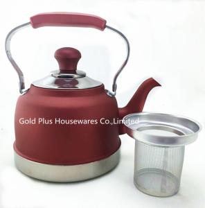 China 16cm 18cm Heat Retention Stainless Steel Tea Kettle Double Layer wholesale