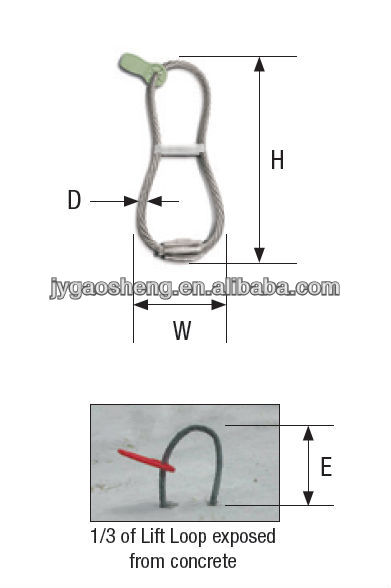 Lifting Loop for Precast Concrete