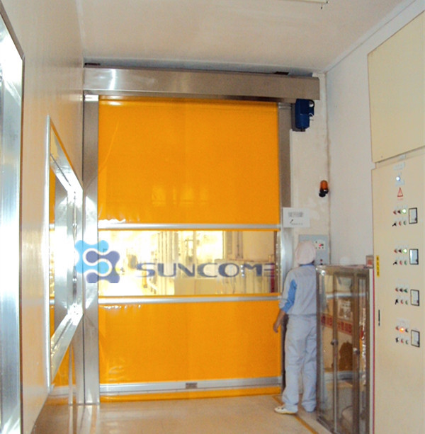 Colorful PVC Door Frame High Speed Industrial Doors Used In Chemical Industry