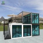 Graphic Design Flat Pack Container House Earthquake Resistant Windproof