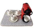 Printing Microfiber Dish Drying Mat 38x50cm Stripe Cloths