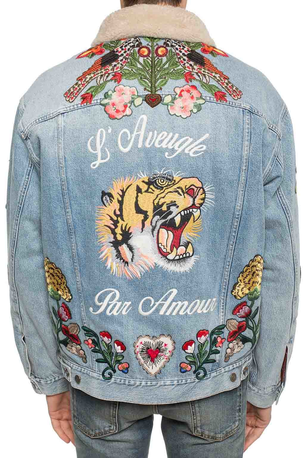 Animal Fox Logo Clothing Embroidered Patches For T Shirt Laser Cut Border