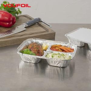 China Take Away Multiple Compartments Disposable Aluminum Foil Tray wholesale