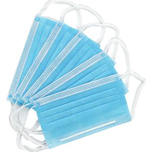 China Bus Terminals Anti Saliva Disposable 3 Ply Earloop Masks wholesale